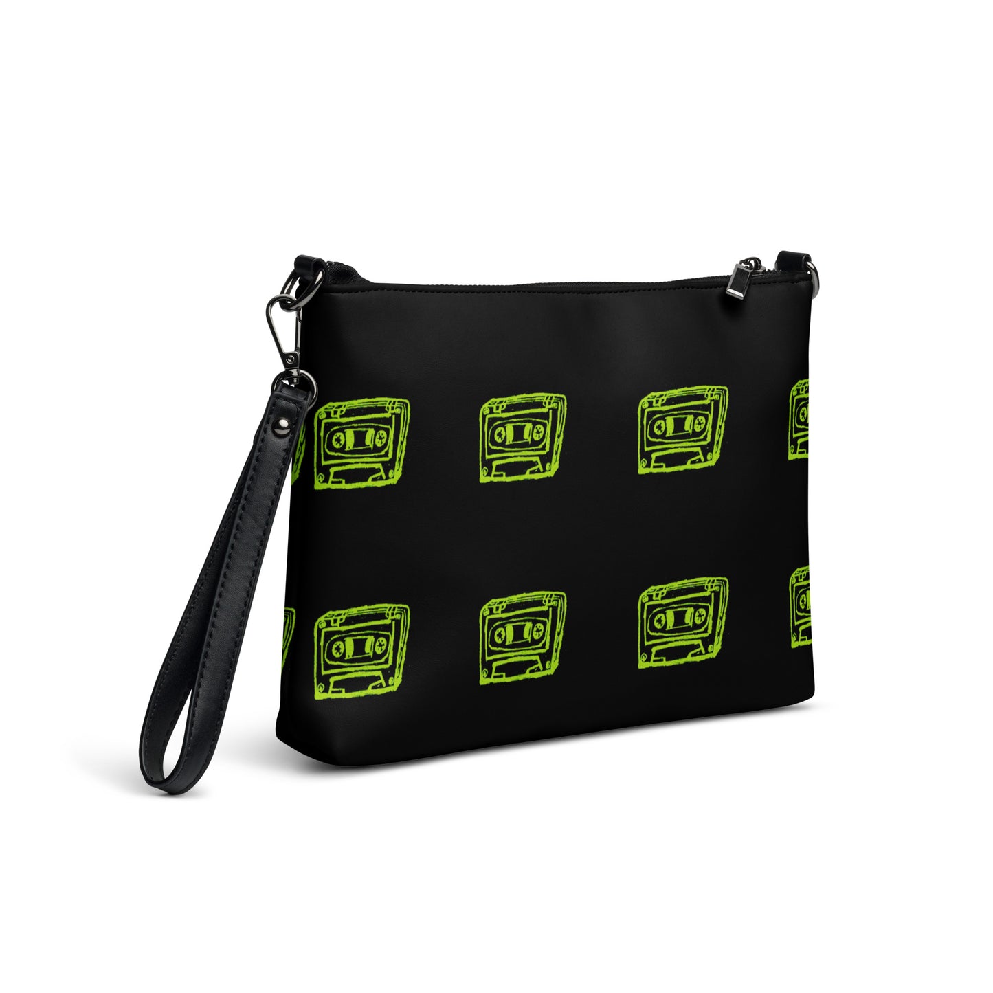 Crossbody bag  Black/monster green tape by OSB Lifestyle