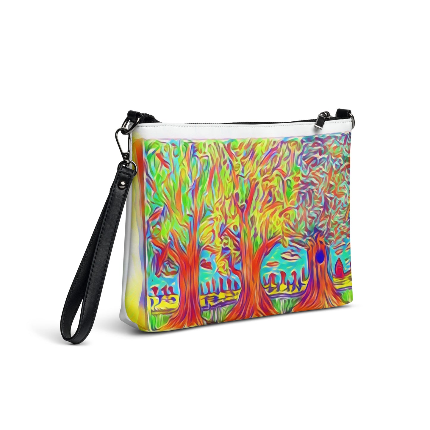 Crossbody bag 3 trees white by OSB Lifestyle