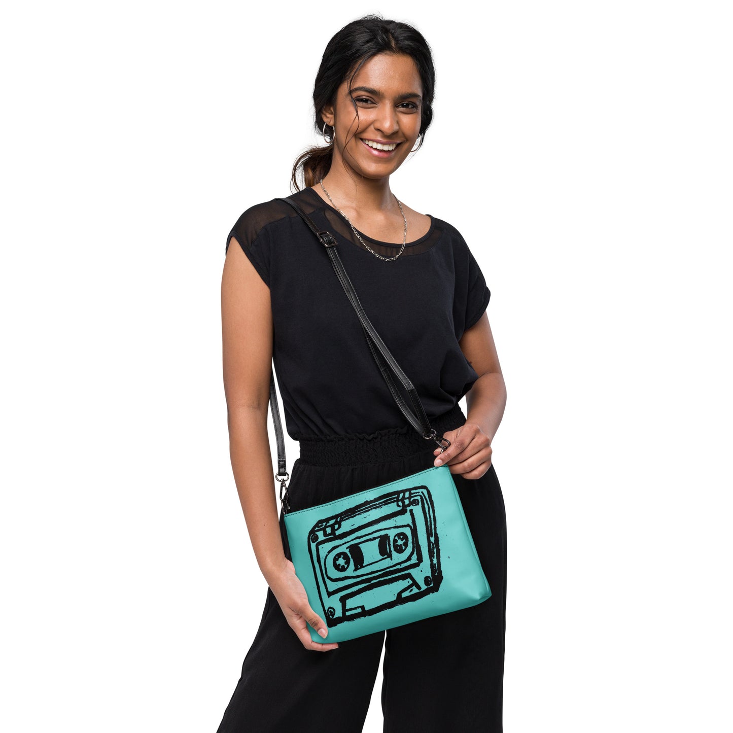 Aqua crossbody bags tape by OSB Lifestyle 