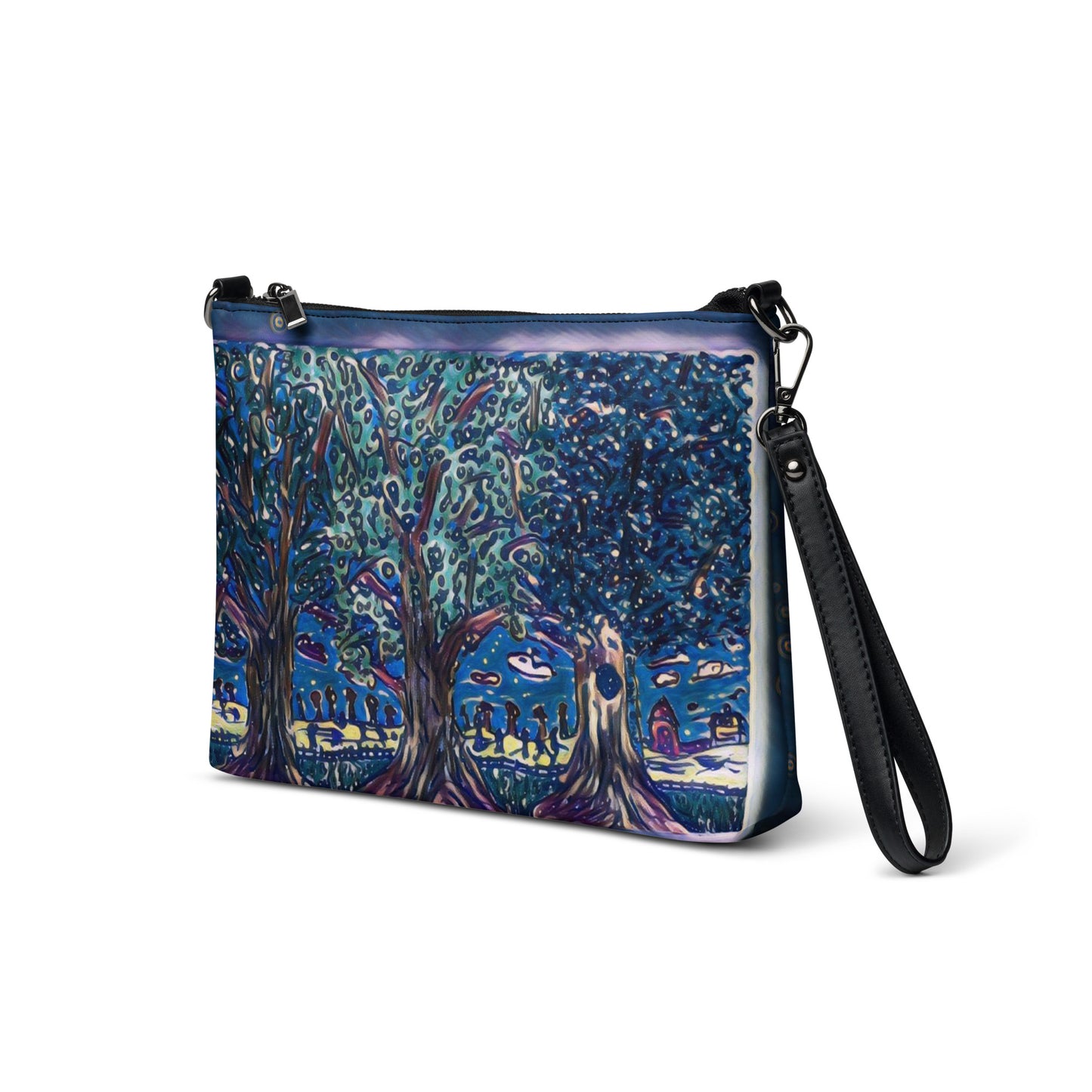 Crossbody bag 3 trees purple by OSB Lifestyle