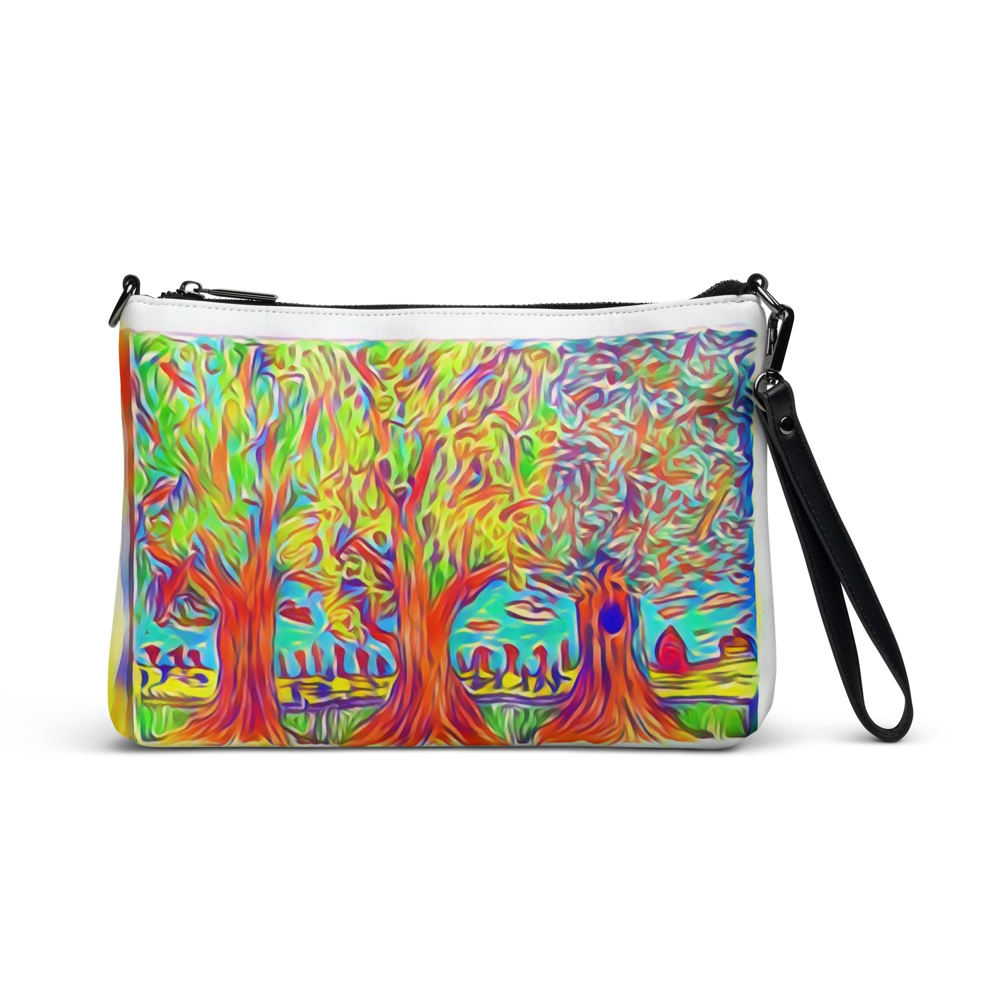 Crossbody bag 3 trees white by OSB Lifestyle