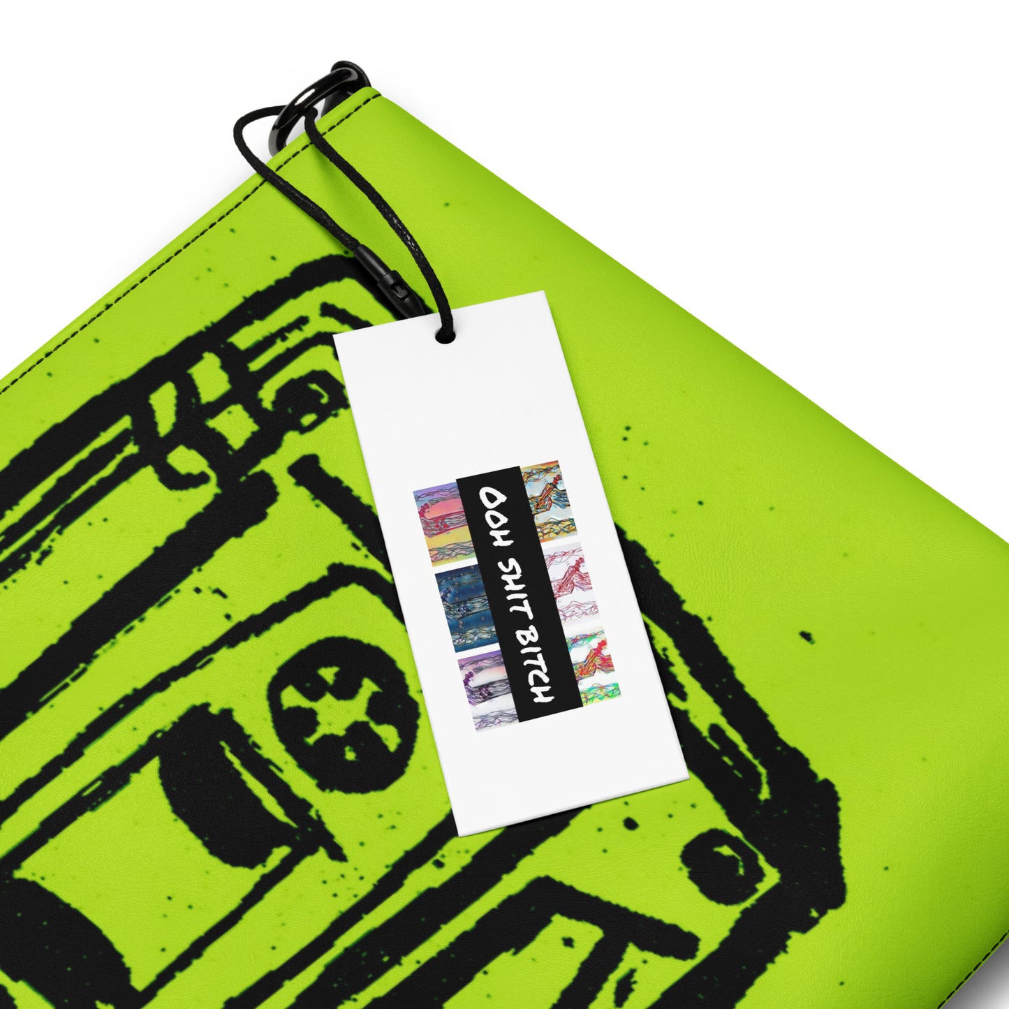 Crossbody bag monster green big tape by OSB Lifestyle