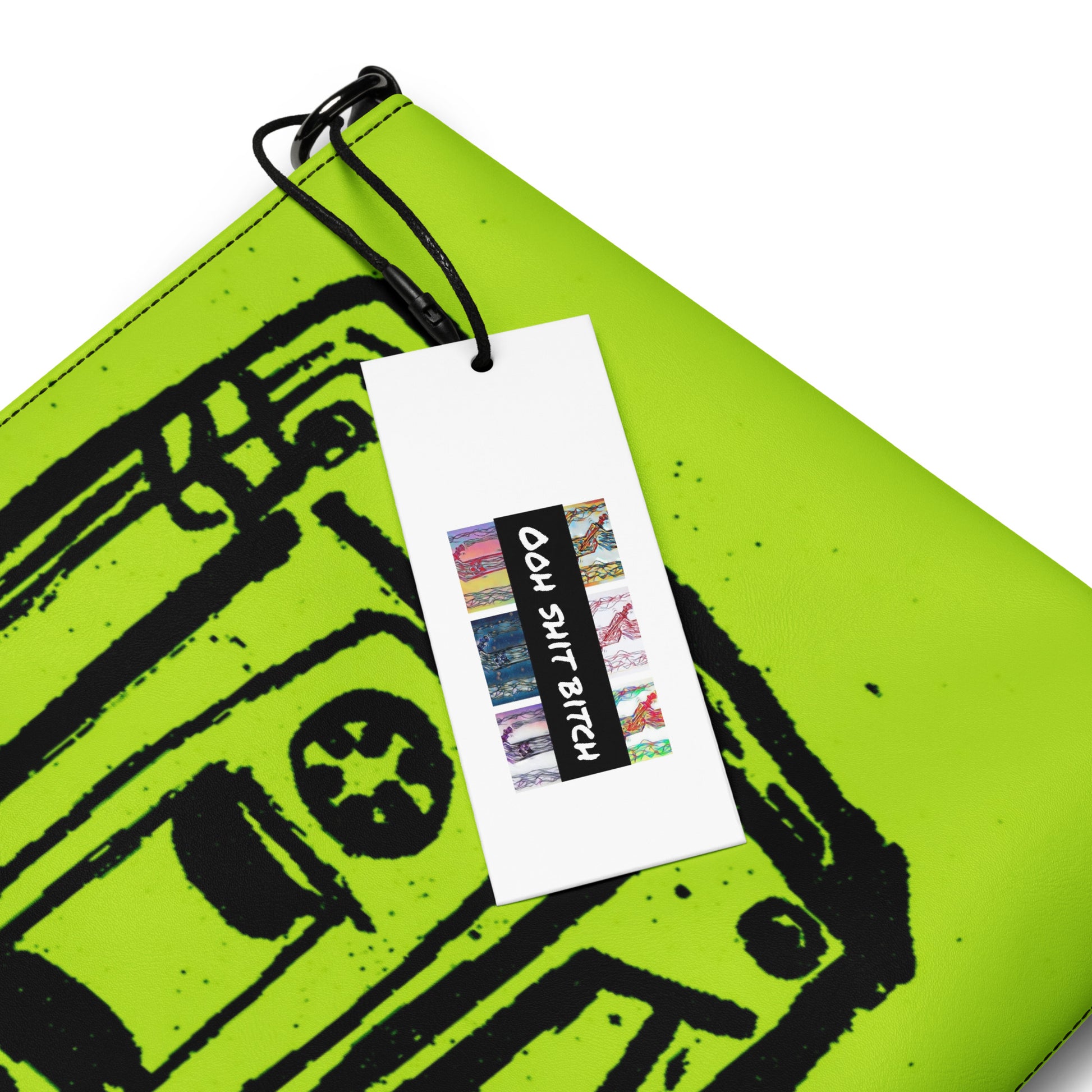 Crossbody bag monster green big tape by OSB Lifestyle