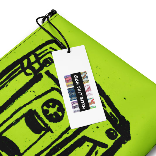 Crossbody bag monster green big tape by OSB Lifestyle