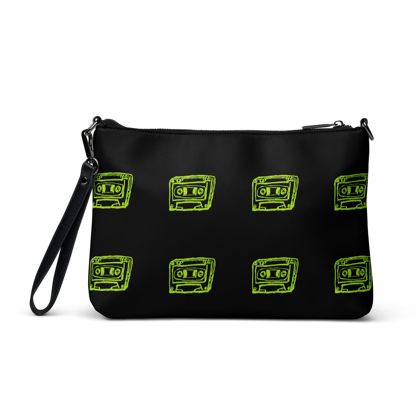 Crossbody bag 2 side Monster green / Black small tape by OSB Lifestyle