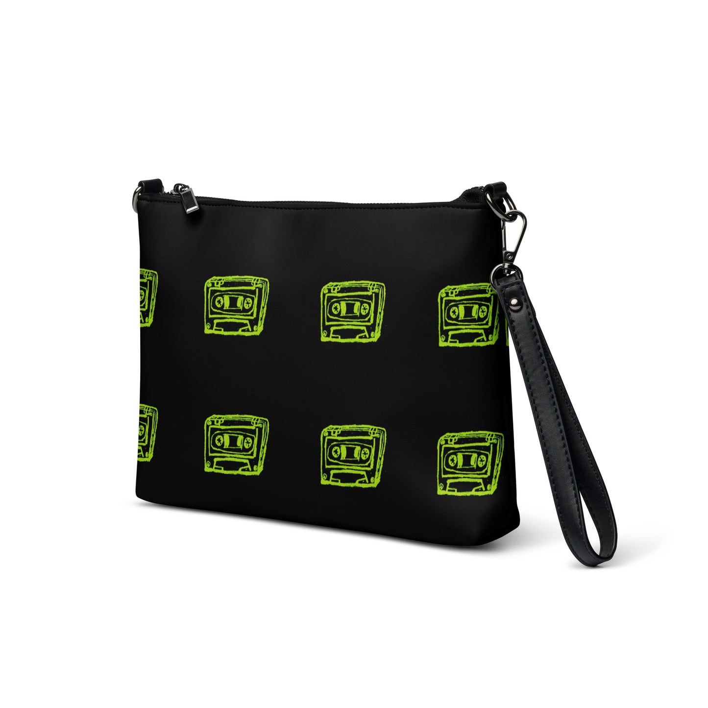 Crossbody bag  Black/monster green tape by OSB Lifestyle