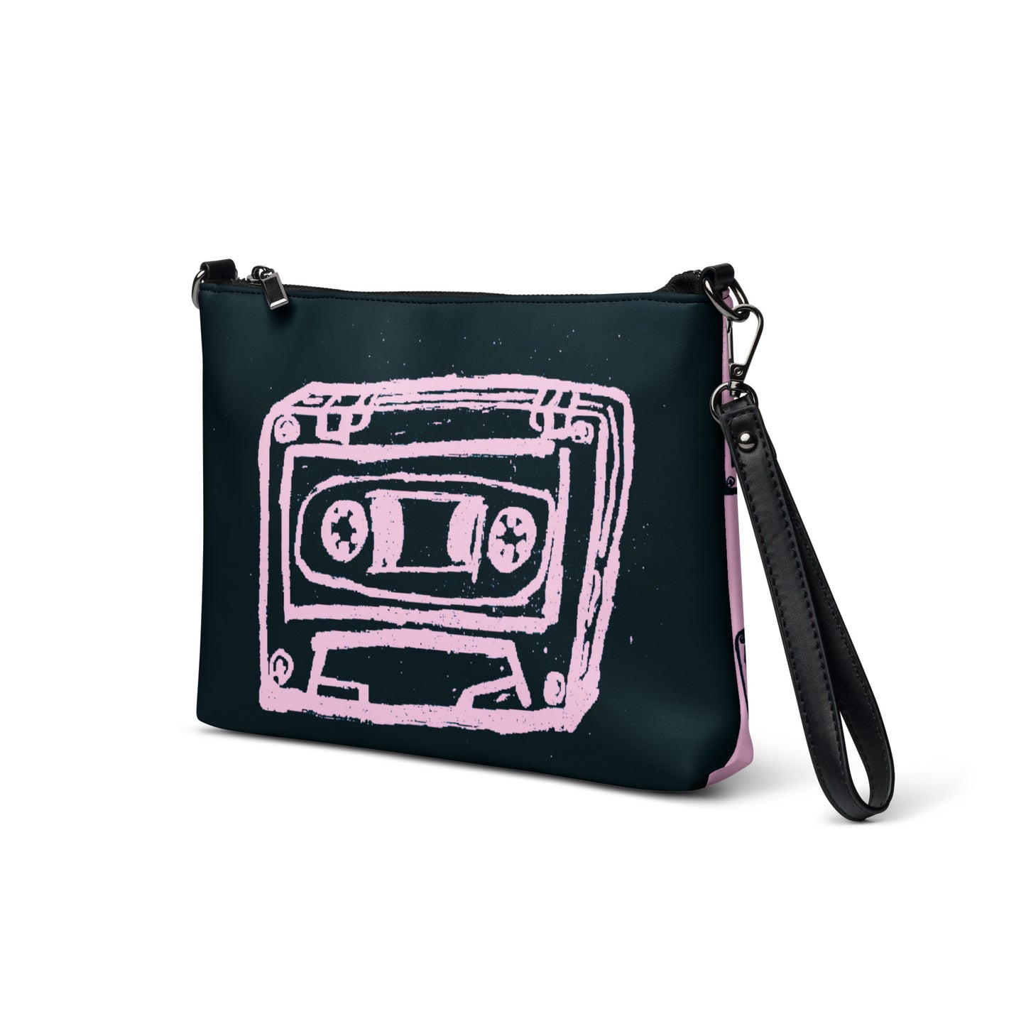 Crossbody bag pink/black 2 sides by OSB Lifestyle
