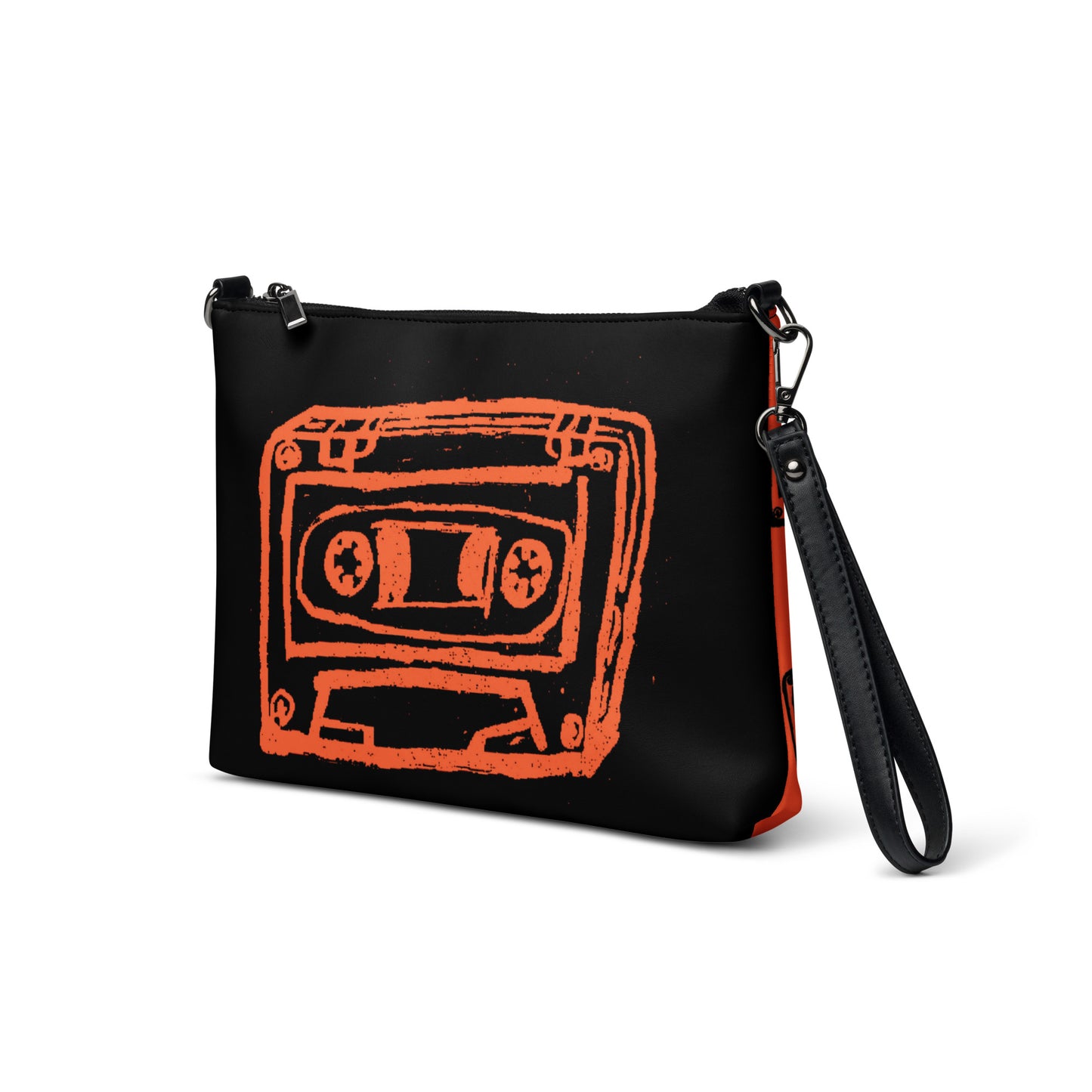 Crossbody bag orange/ black 2 sides by OSB Lifestyle