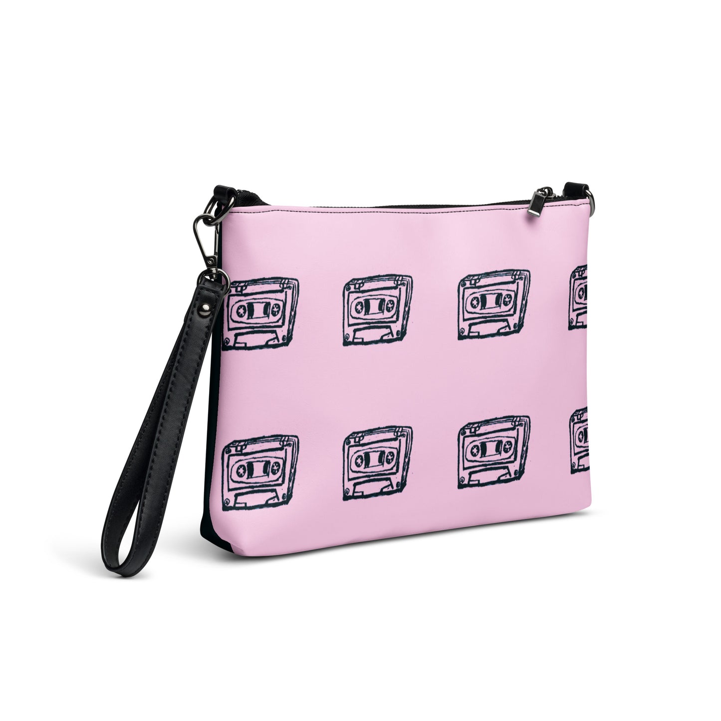 Crossbody bag pink/black 2 sides by OSB Lifestyle