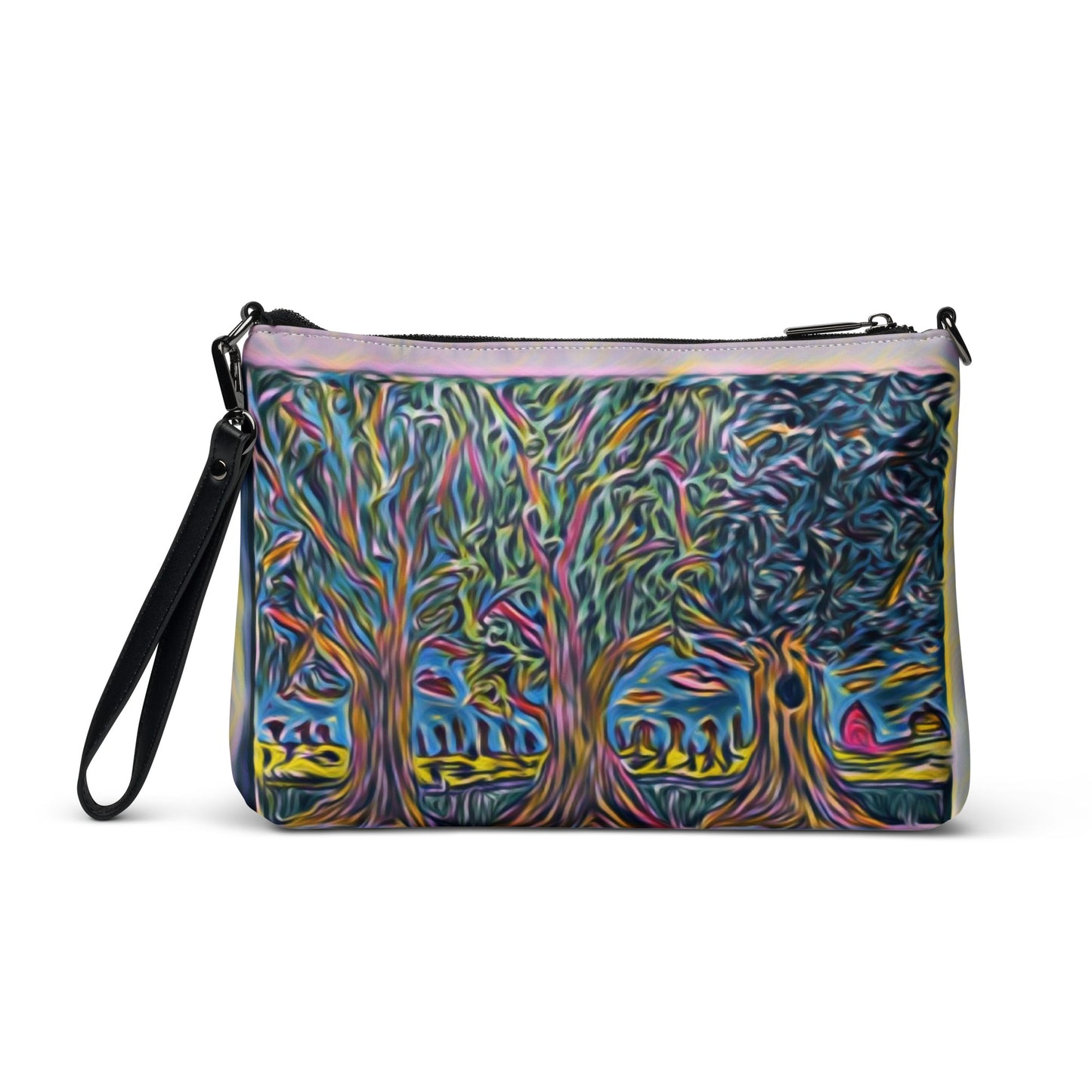 Crossbody bag 3 trees pink by OSB Lifestyle