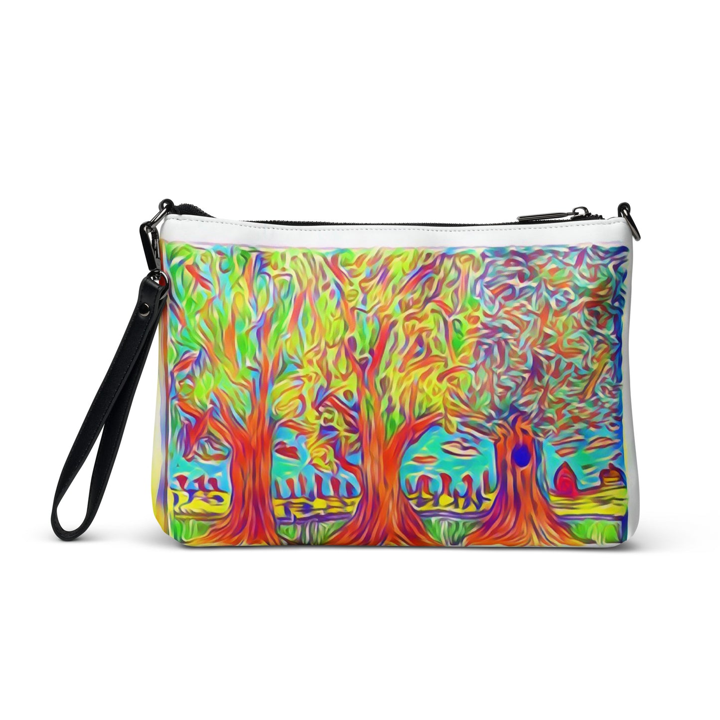 Crossbody bag 3 trees white by OSB Lifestyle