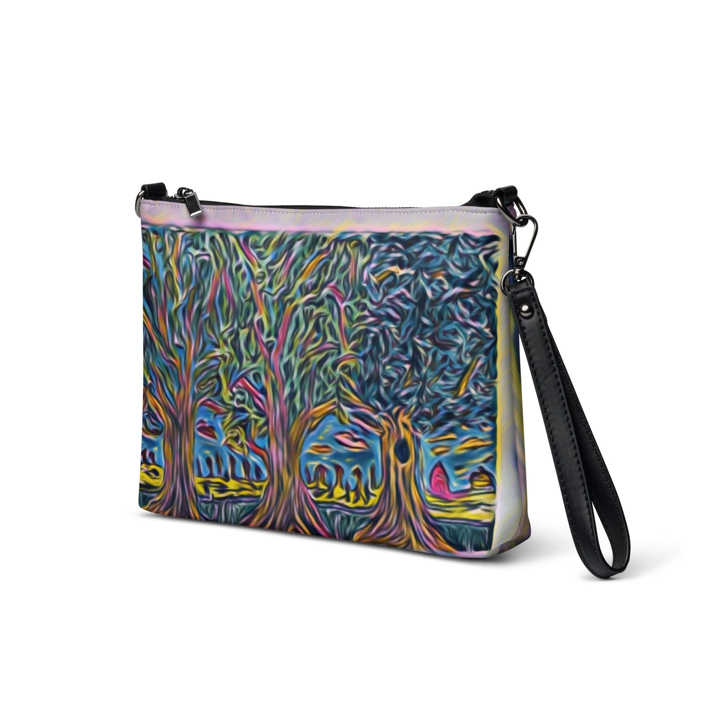 Crossbody bag 3 trees pink by OSB Lifestyle