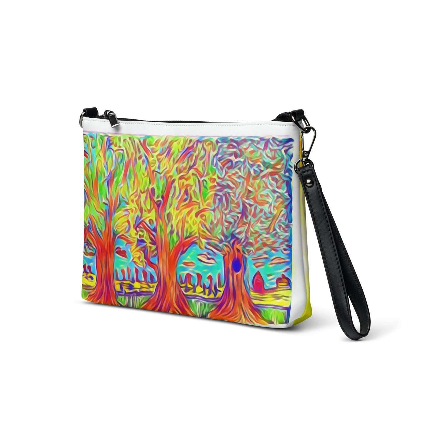 Crossbody bag 3 trees white by OSB Lifestyle