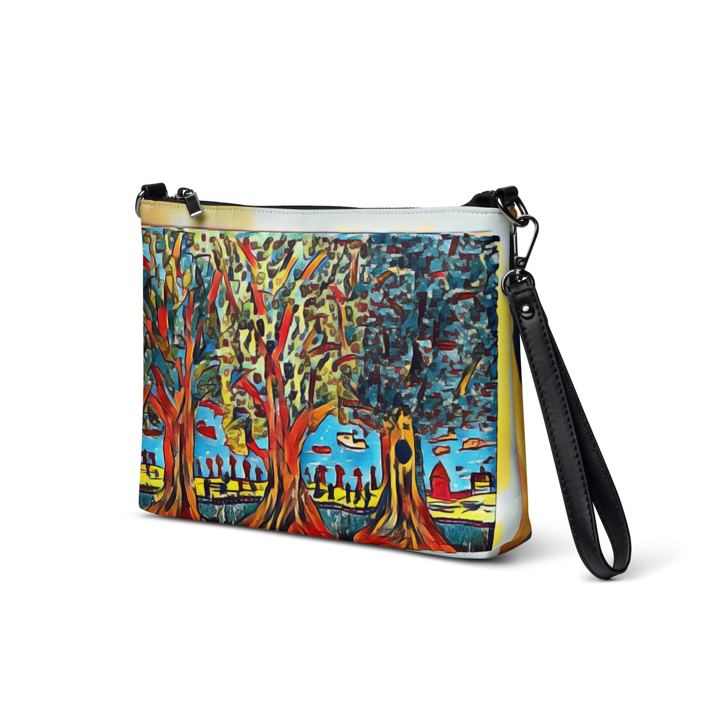 Crossbody bag 3 trees tan by OSB Lifestyle